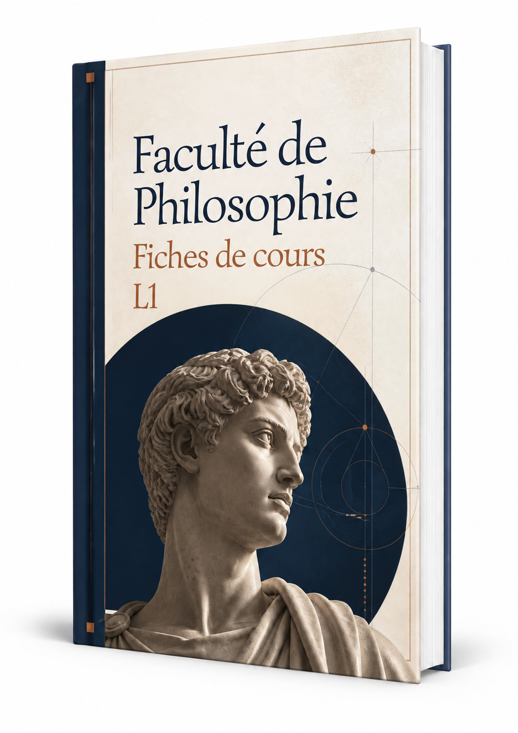 Fiches de révision L1 Philosophie, visuel 3D du pack PDF