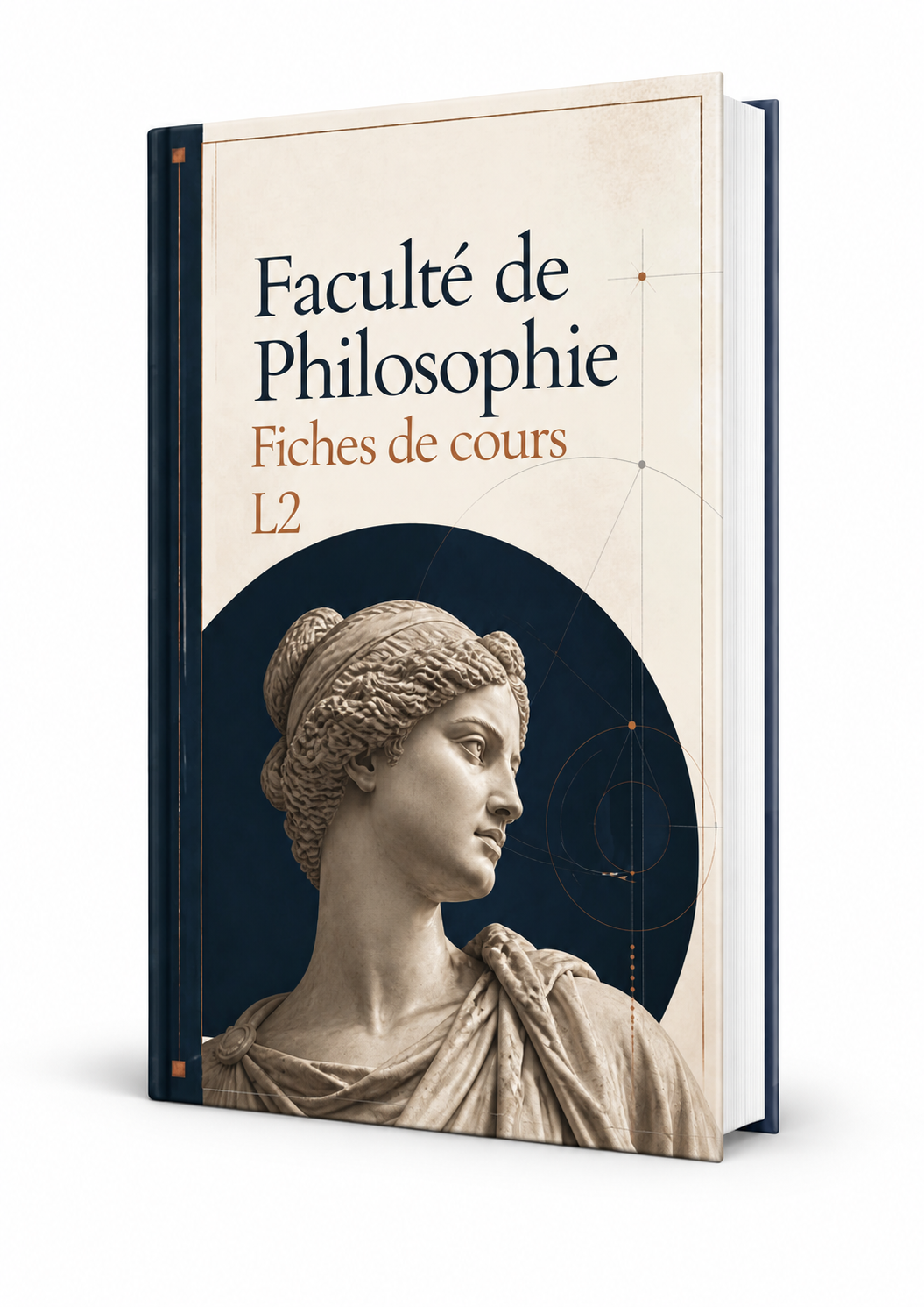 Fiches de révision L2 Philosophie, visuel 3D du pack PDF