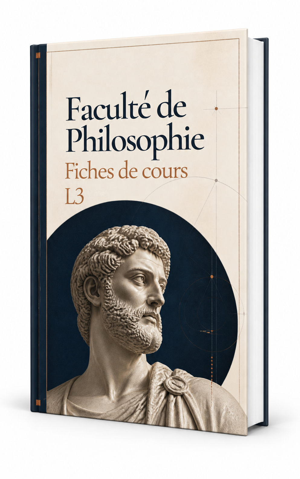Fiches de révision L3 Philosophie, visuel 3D du pack PDF