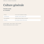 Couverture du dossier de culture générale ECG : première année et L’humanité.