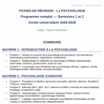 Fiches psychologie